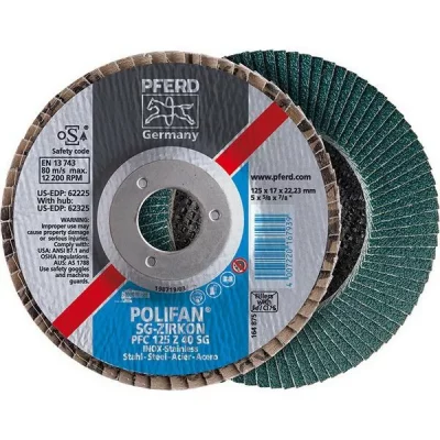 PFERD Disque &agrave; lamelles z 40SG droit 125mm G40  1 pcs