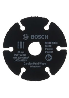 BOSCH PROFESSIONAL Disque &agrave; tran&ccedil;onner Carbide multi-mat&eacute;riaux 50 mm pour mini-meuleuse
