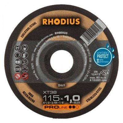 RHODIUS Disque &agrave; tron&ccedil;onner 125 mm  FT38 top 125 x 1.0 x 22.2 mm 205602