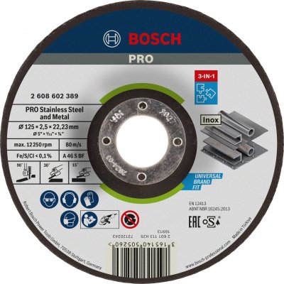 BOSCH Disque &agrave; tron&ccedil;onner  125 x 2,5 mm 2608602389