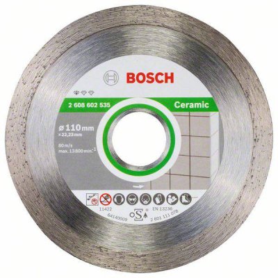 BOSCH Disque &agrave; tron&ccedil;onner  standard for ceramic 110mm 2608602535