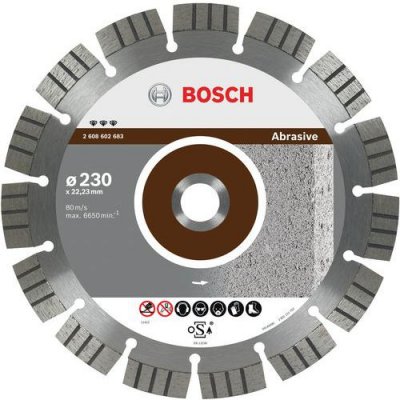 BOSCH ACCESSORIES Disque &agrave; tron&ccedil;onner diamant&eacute; Best for Abrasive, 180 x 22,23 x 2,4 x 12 mm Bosch 2608602682
