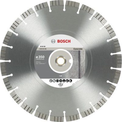 BOSCH Disque &agrave; tron&ccedil;onner diamant&eacute; Best for Concrete, 450 x 25,40 x 3,6 x 12 mm  2608602660