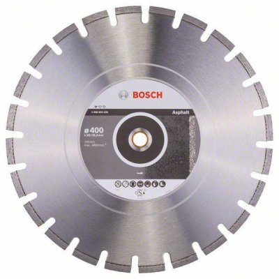BOSCH Disque &agrave;&nbsp; Tron&ccedil;onner Diamant&eacute; Standard For Asphalt (400 X 20/25,40 X 3,6 X 10 Mm)