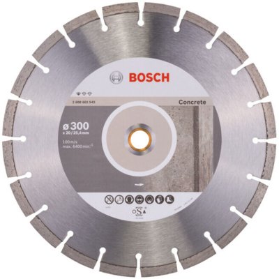 BOSCH Disque &agrave; Tron&ccedil;onner Diamant&eacute; Standard For Concrete (300 X 20,00+25,40 X 2,8 X 10 Mm)