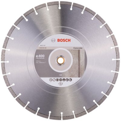 BOSCH Disque &agrave;&nbsp; Tron&ccedil;onner Diamant&eacute; Standard For Concrete (400 X 20,00+25,40 X 3,2 X 10 Mm)