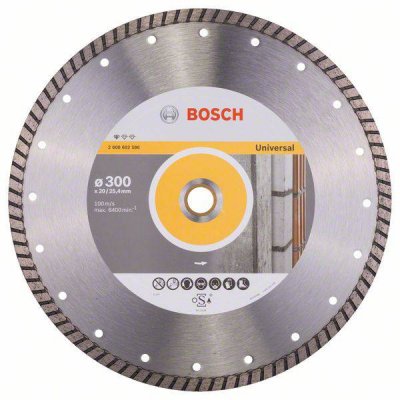 BOSCH Disque &agrave;&nbsp; Tron&ccedil;onner Diamant&eacute; Standard For Universal Turbo (300 X 20,00+25,40 X 3 X 10 Mm)