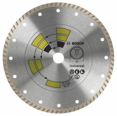 BOSCH Disque &agrave; tron&ccedil;onner diamant&eacute; universel Turbo  2609256408