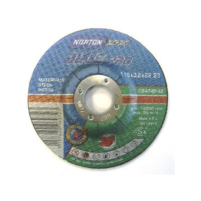 NORTON Disque &agrave; tron&ccedil;onner  Expert Blue Pro Materiaux 125X3,2X22,2