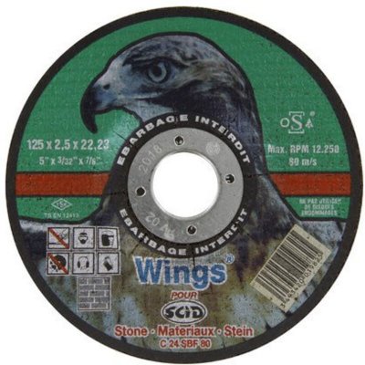 SCID Disque &agrave; tron&ccedil;onner usage intensif - &Oslash; 125 mm - Tous mat&eacute;riaux - 