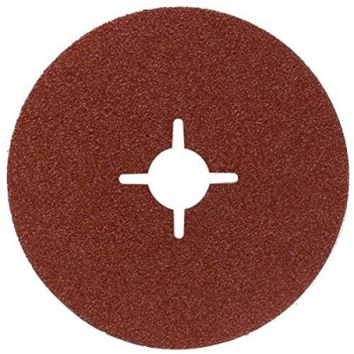 BOSCH ACCESSORIES Disque abrasif sur fibres &Oslash; 115 mm G100, BM, non perfor&eacute;