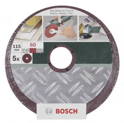 BOSCH Disque abrasif sur fibres &Oslash; 115 mm G36, BM, non perfor&eacute;