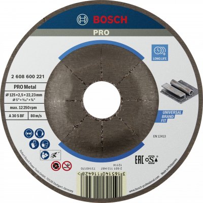 BOSCH Disque  a tronconner pour l'acier &Oslash;125 - ep 2,5mm