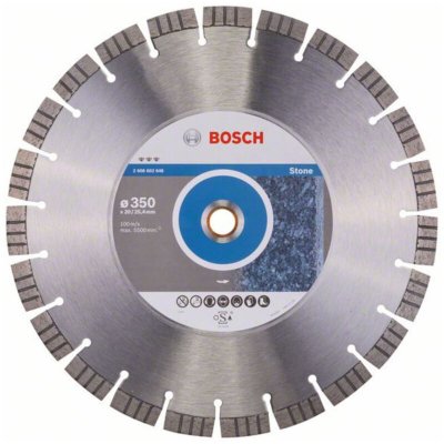 BOSCH Disque de coupe diamant Best for Stone. 350 x 20.00+25 - 