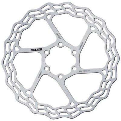 GALFER Disque de frein v&eacute;lo  Wave Fixe Route &Oslash;160mm (fixation 6 trous