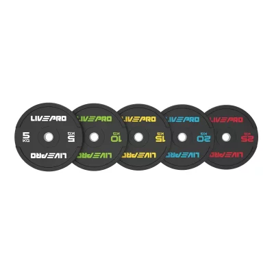 LIVEPRO Disque de musculation bumper  - noir - Noir - 10 kg