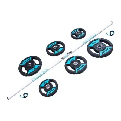 LIVEPRO Disque de musculation et barre 