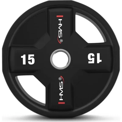 HMS Disque de musculation polyur&eacute;thane olympique  TPC15