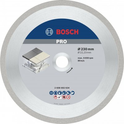 BOSCH Disque diamant  sp&eacute;cial c&eacute;ramique &Oslash;230 X22,2X2,4MM 2608602634