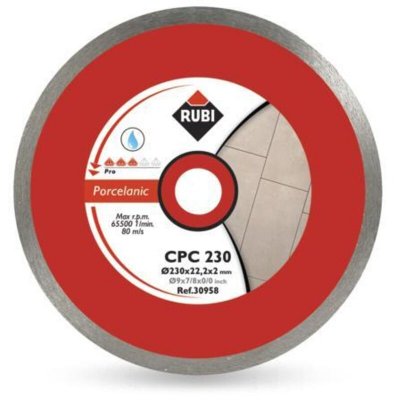RUBI Disque diamant gr&egrave;s porcelaine continu cpc 250 pro  - 30959