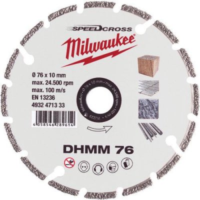 MILWAUKEE Disque diamant multi mat&eacute;riaux  76 mm - 4932471333