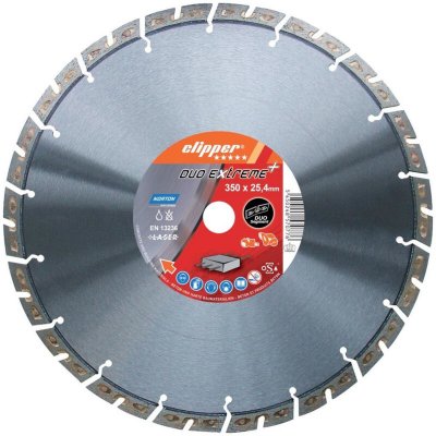 NORTON Disque diamant  Duo Extreme+ &Oslash; 350mm Al&eacute;sage 25.4 mm- 70184647790 