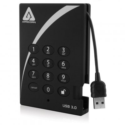 APRICORN Disque dur Aegis Padlock USB 3.0 2 To (256-AES)
