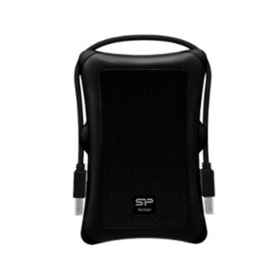 SILICON POWER Disque Dur Externe  Armor A30 SP010TBPHDA30S3A 1000Go HDD 2.5 USB Noir 