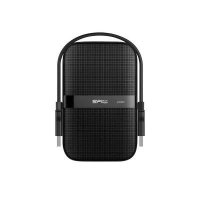 SILICON POWER Disque Dur Externe  Armor A60 SP050TBPHDA60S3A 5To HDD 2.5 USB 3.2 Noir 