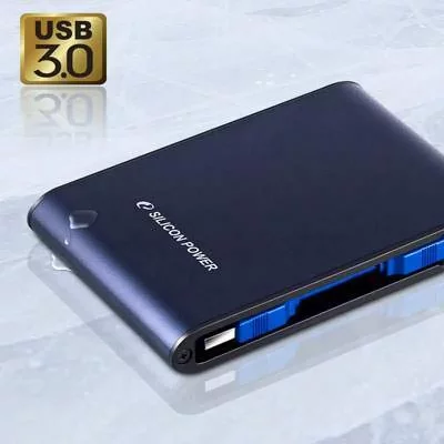SILICON POWER Disque dur externe  armor a80 2 to bleu (usb 3.0)