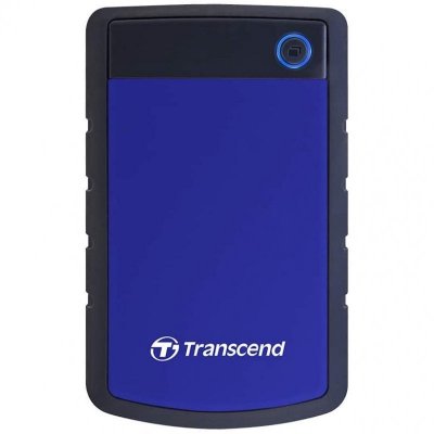 TRANSCEND Disque Dur Externe StoreJet 25H3B TS2TSJ25H3B 2To 2.5 HDD USB Bleu Marine