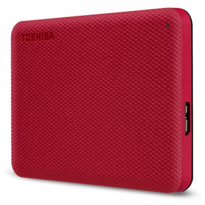 TOSHIBA Disque dur externe  4To Canvio Advance Rouge 
