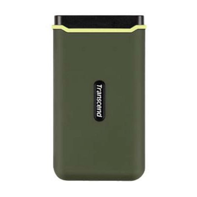 TRANSCEND Disque dur externe  esd380c 2 to vert militaire TS2TESD380C