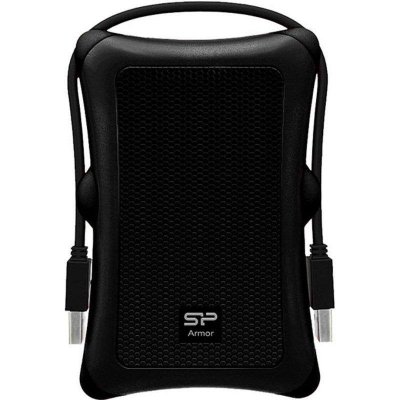 SILICON POWER Disque Dur HDD Externe  Armor A30 2000Go 2.5 USB 3.2 Noir 