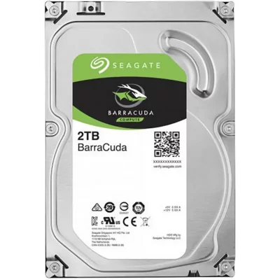 SEAGATE Disque Dur Interne  BarraCuda ST2000DM008 2To HDD 3.5 7200Tr/min SATA III Noir 