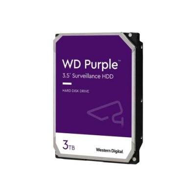 WESTERN DIGITAL Disque Dur Interne  WD Purple WD30PURZ 3TB 3.5 HDD 5400RPM SATA 6Gb/s Violet 