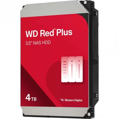 WESTERN DIGITAL Disque dur interne  WD Red Plus WD40EFZZ 4 To Rouge