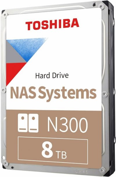 TOSHIBA Disque dur nas  n300 8 tb 7200 rpm HDWG480UZSVA