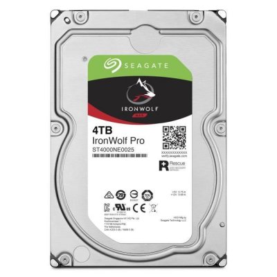 SEAGATE Disque dur  ironwolf pro hdd, sata 6g, 7200rpm, 3,5 pouces - 4 tb 
