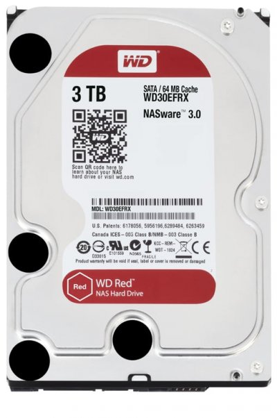 WESTERN DIGITAL Disque Dur WD Red 3 To SATA 6 Gb/s