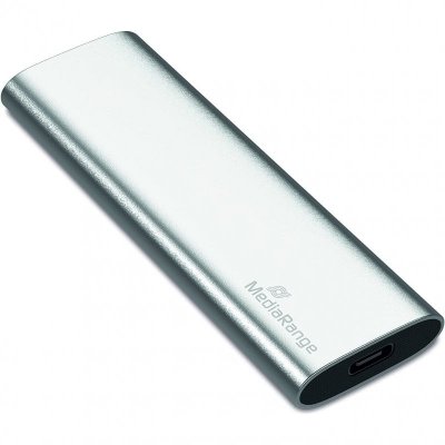 MEDIARANGE Disque externe SSD 120GO MR1100  type C argent