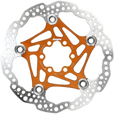 HOPE Disque flottant  Pour frein &agrave; disque - Orange} - 160mm}, Orange}