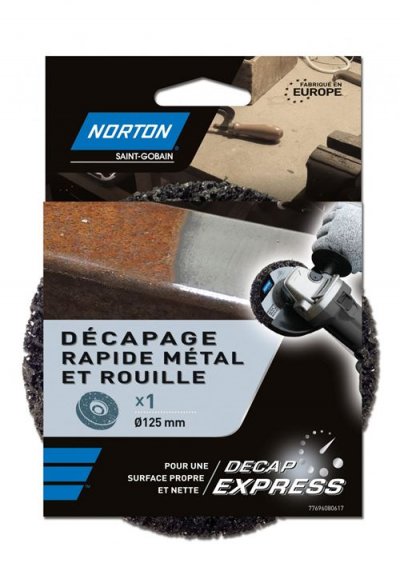 NORTON Disque  Decap Express Metal et Rouille, diam&egrave;tre 125