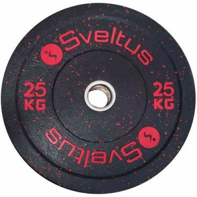 SVELTUS Disque olympique bumper 25 kg x1 -  - pour musculation et halt&eacute;rophilie