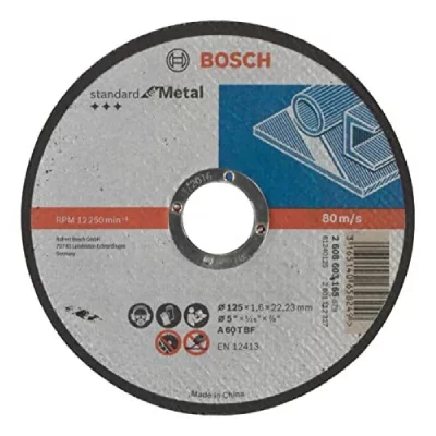 BOSCH Disque pour m&eacute;tal , Diam.125 x 1.6 x 22.23 mm , 2608603165