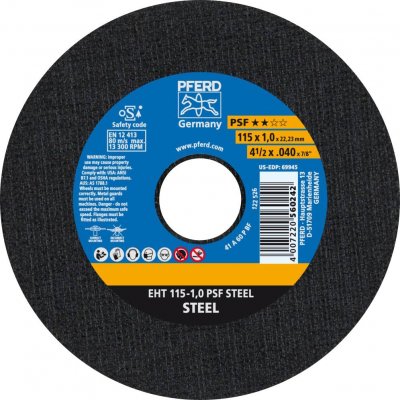 PFERD Disque s&eacute;par&eacute; 115-1.0 a 60 p psf / 22,23 vpe: 25