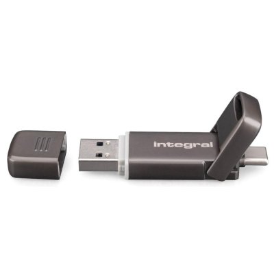 INTEGRAL Disque SSD externe  SlimXpress Dual 512 Go Bronze fonc&eacute;