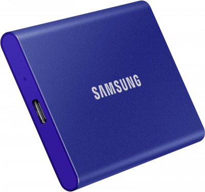 SAMSUNG Disque SSD externe  portable T7 2TO bleu indigo 