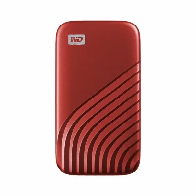 WESTERN DIGITAL Disque SSD externe  My Passport 500Go Rouge