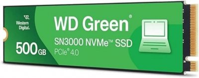 WESTERN DIGITAL Disque SSD interne -  - WD Green SN3000 - 500 Go - PCIe Gen4 - M.2 2280 